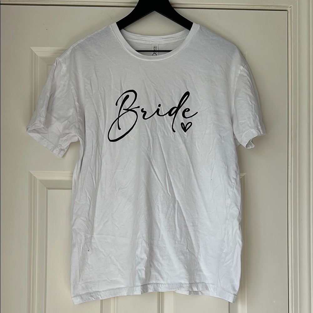 White 'Bride' Short Sleeve Tee